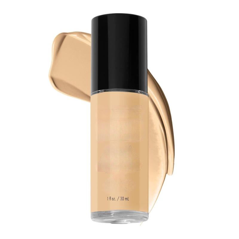 Liquid Foundation - Light Beige, 1 oz. Cruelty-free, Satin Matte Finish