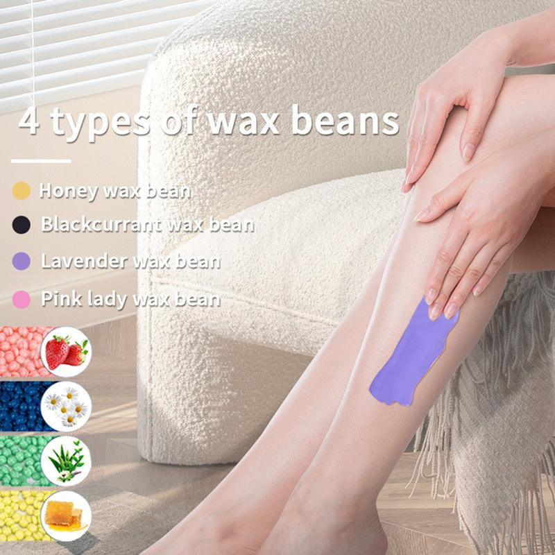 Professional Wax Heater Warmer Hair Removal Depilatory Waxing Kit + 400G Beans