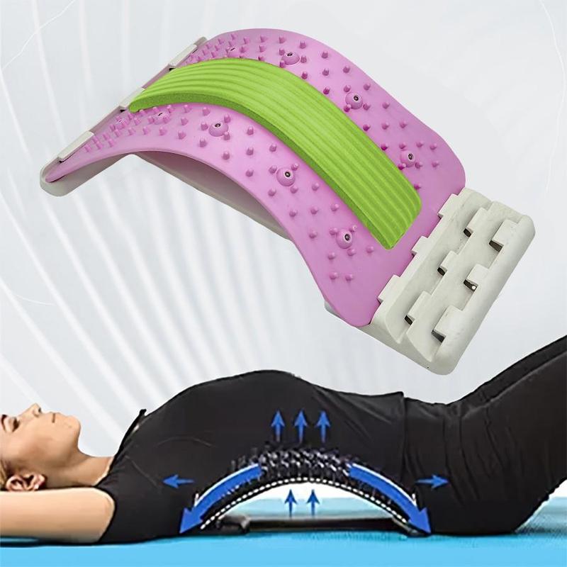 Adjustable Lumbar Stretcher, Back Stretcher, Lumbar Stretching and Massage Tool for Back, Sports & Outdoor Accessories