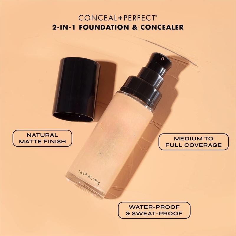 Liquid Foundation - Light Beige, 1 oz. Cruelty-free, Satin Matte Finish