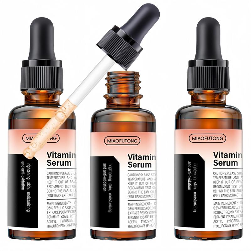 Vitamin C Facial Serum, 3 Counts set Moisturizing Brightening Skin Care Serum, Hydrating Nourishing Skin Care Product for Women & Men