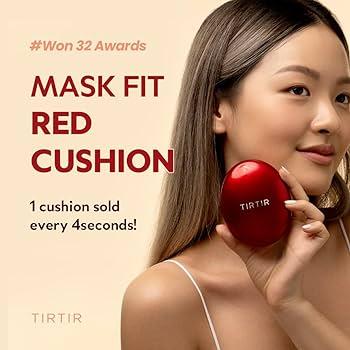 TIRTIR Mask Fit Red Cushion Foundation (20 shades) Coverage Makeup Concealer Flower