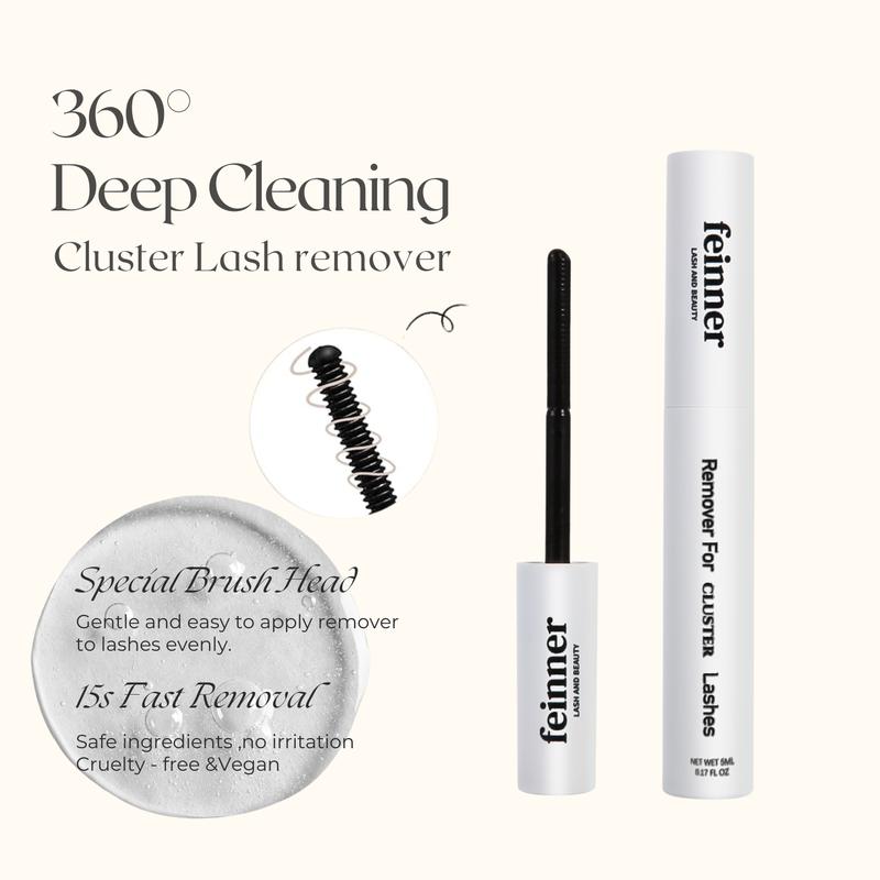 feinner Diy Lashes Bond and Seal and Glue Remover 3 IN 1 No Irritation Latex Free Long Last Waterproof Quick Dry  Eyelash Extensions Makeup