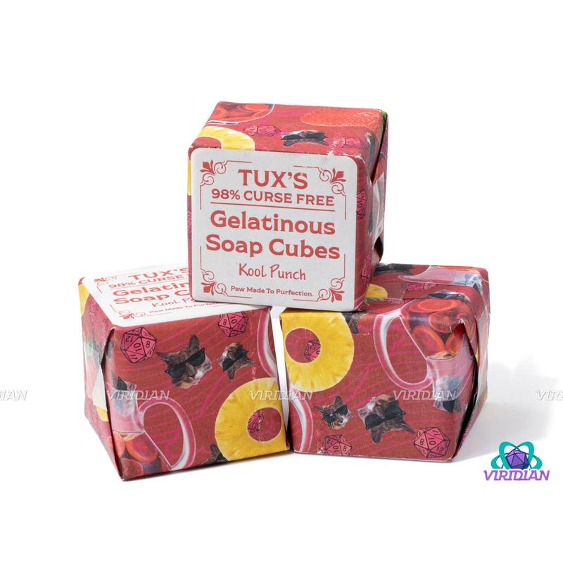 Tux's 98% Curse-Free Gelatinous Soap | Handmade with Mystery Dice Set Inside | Made in Syracuse, NY