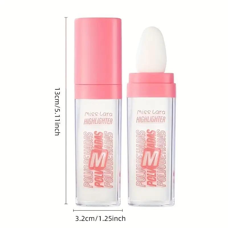 Glitter Highlighter Powder for Face & Body, Shimmering Pearly Face Highlighting Stick, Natural High Gloss Make Up Stick for Girls & Women, Makeup Accessories