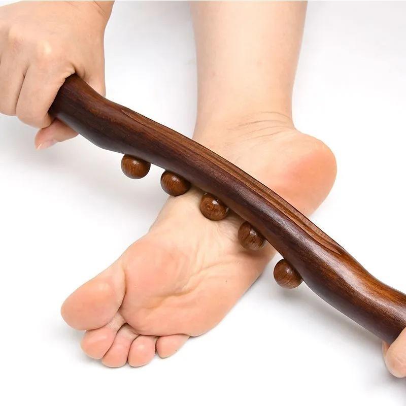 Wooden Massage Stick, Handheld Massage Tool, Manual Massage Tool for Muscle Relaxation, Muscle Relaxation Tool for Home & Travel