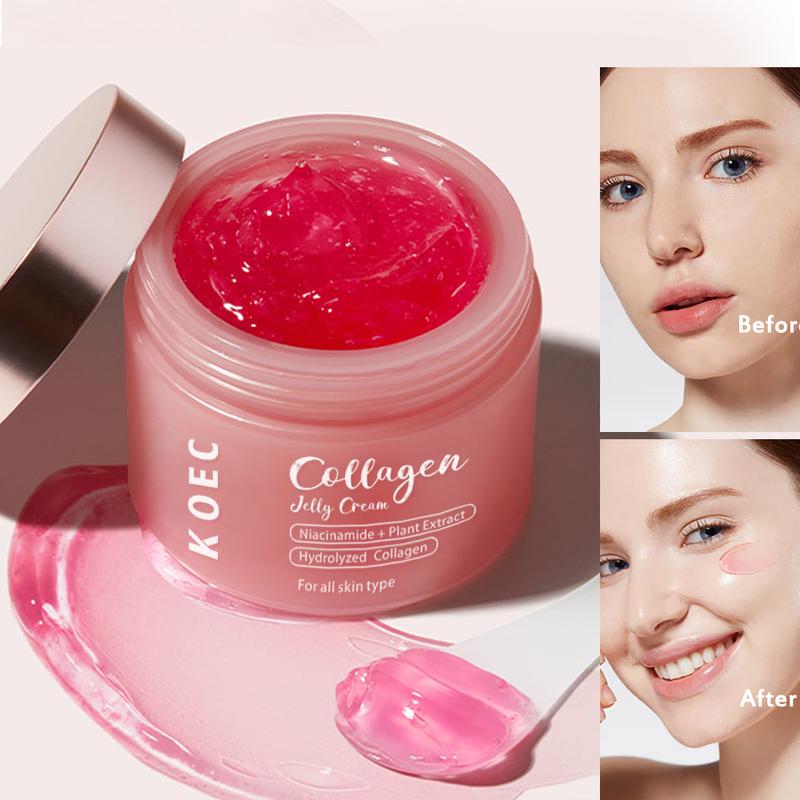 [KOEC] Collagen Jelly Cream with Niacinamide & Freeze.Dried Hydrolyzed Collagen for Skin Moisturizingand Boosting -Skincare, Moisturizer ComfortSkin Repair Comfort Skin Repair Collagen Night korean skin Collagen Night skin care vitamin c