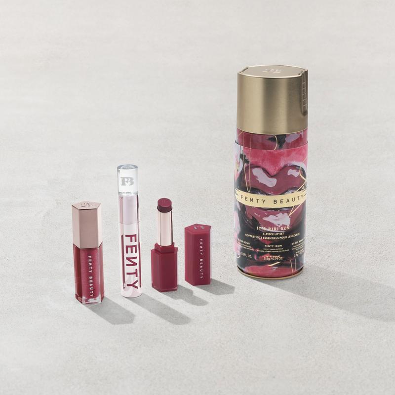 It's Riri Szn 3-Piece Lip Gloss and Lipstick Set Makeup Cosmetic