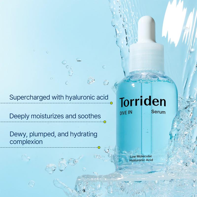 [Torriden Official Shop] DIVE-IN Low-Molecular Hyaluronic Acid Serum 50ml | Vegan, Cruelty-Free, Fragrance-free Hydrating Serum for Dry, Dehydrated, Oily Skin