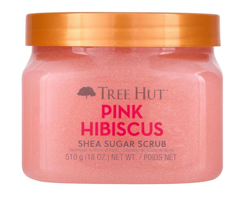 Tree Hut Pink Hibiscus Shea Sugar Scrub, 18 oz, Ultra Hydrating and Exfoliating Scrub for Nourishing Essential Body Care