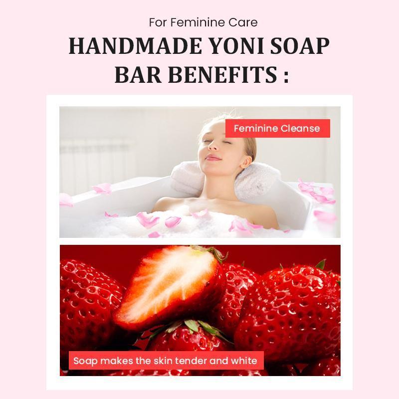 Strawberry Oil & Cleansing Soap Set, 2 Counts set Moisturizing Body Care Set, Hydrating Body Care Product for Women