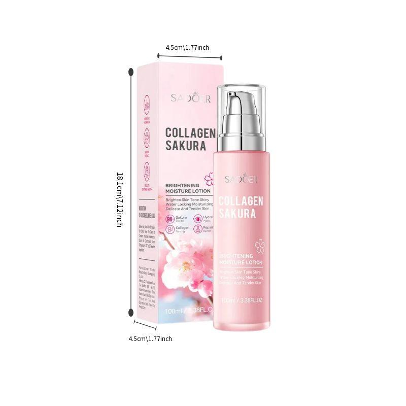 Sakura Collagen Toner, 3 Counts set Moisturizing Facial Toner, Hydrating Facial Toner, Face Moisturizer, Skin Care Product for Women & Men