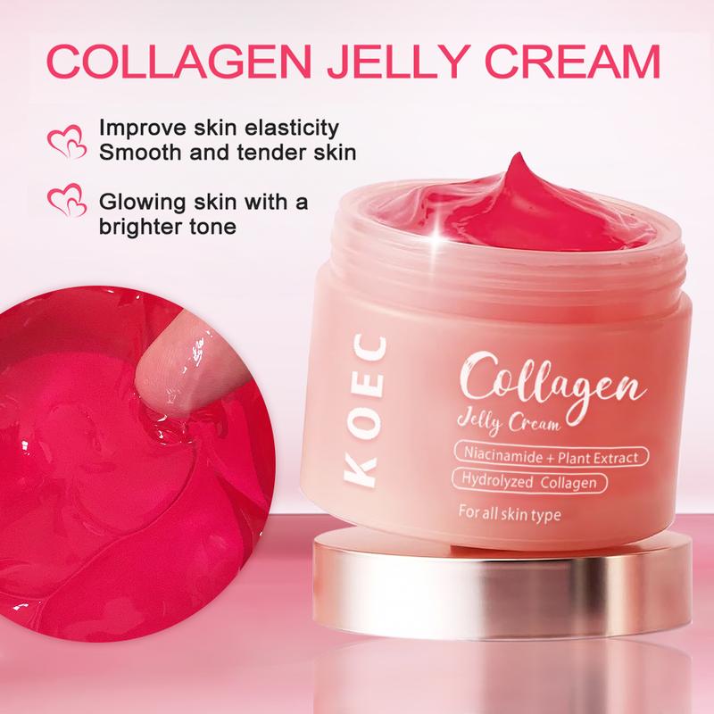 [KOEC] Collagen Jelly Cream with Niacinamide & Freeze.Dried Hydrolyzed Collagen for Skin Moisturizingand Boosting -Skincare, Moisturizer ComfortSkin Repair Comfort Skin Repair Collagen Night korean skin Collagen Night skin care vitamin c