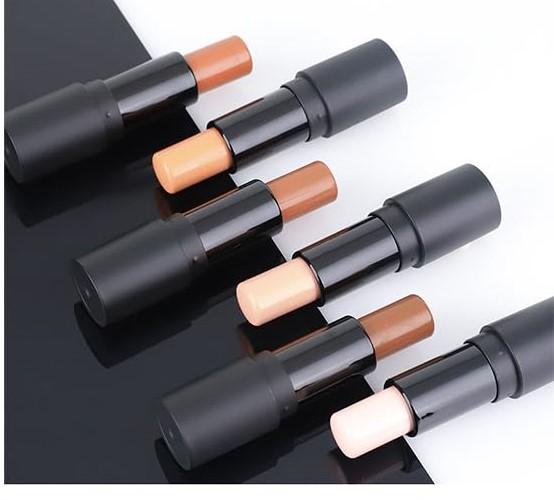 4 Colors Cream Contour Sticks Makeup Kit for Beginners - Highlighter and Concealer Blur Stick