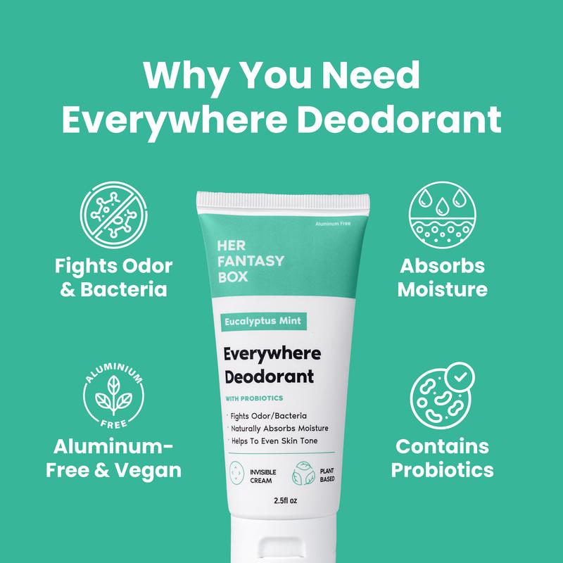 Everywhere Deodorant (Mint) - 3 Pack Whole Body Odor Control