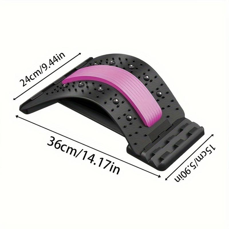 Adjustable Lumbar Stretcher, Back Stretcher, Lumbar Stretching and Massage Tool for Back, Sports & Outdoor Accessories