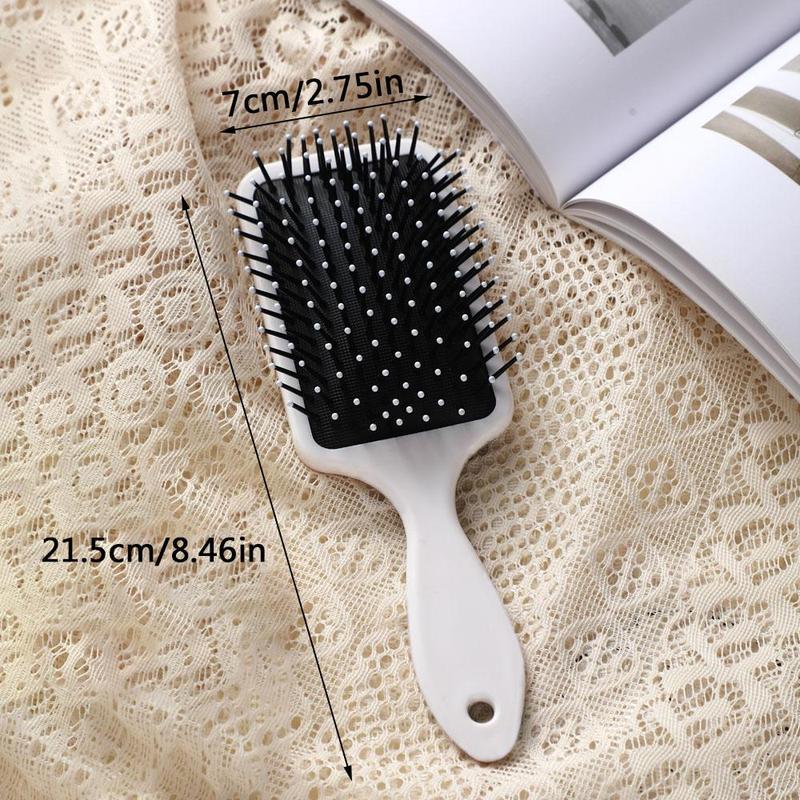 Skull & Flower Pattern Hair Brush, Anti-static Comfortable Massage Comb Suitable for All Hair Types, Heatless Hair Styling Tool for Women & Men