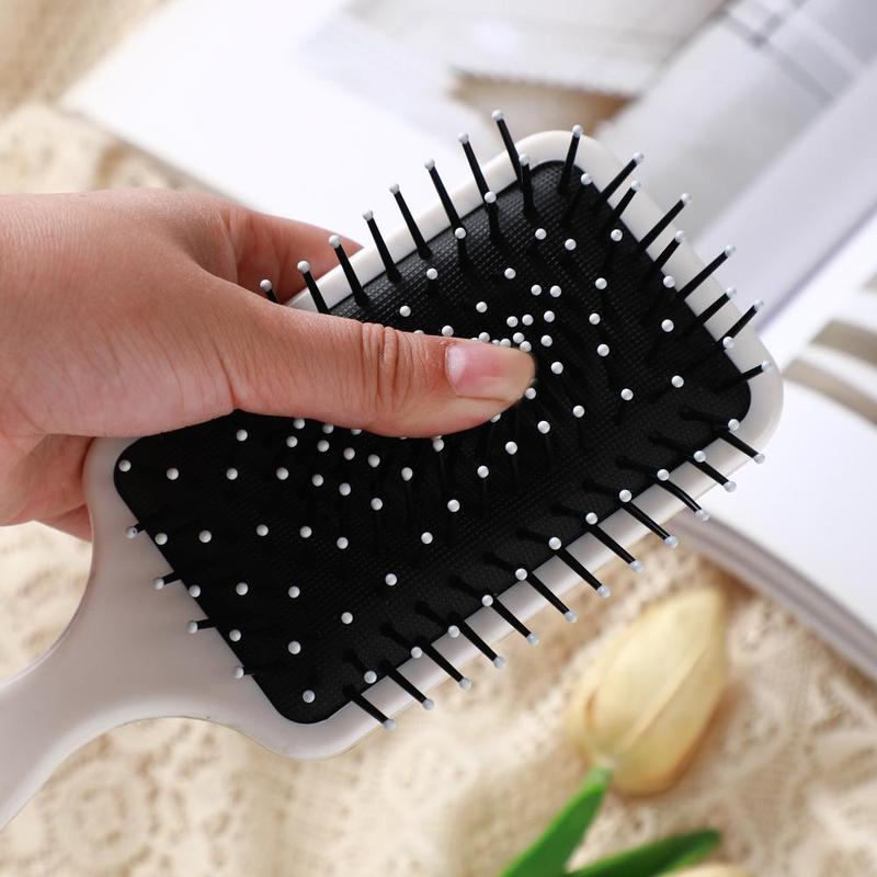 Skull & Flower Pattern Hair Brush, Anti-static Comfortable Massage Comb Suitable for All Hair Types, Heatless Hair Styling Tool for Women & Men