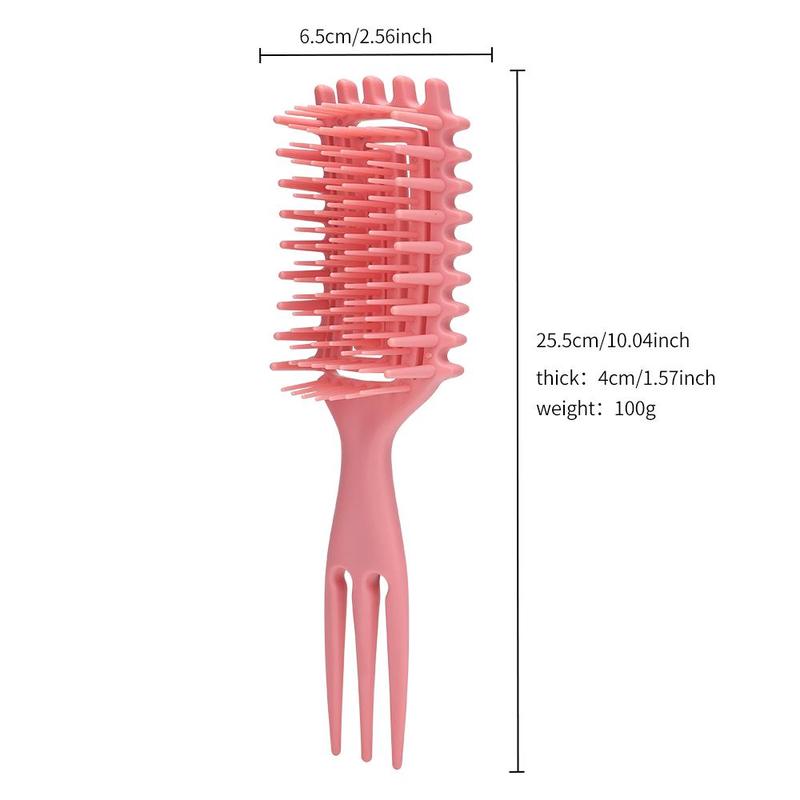 Hollow Out Hair Brush, 1 3counts Hair Styling Comb, Scalp Massage Comb, Curly Hair Detangling & Styling Tool, Hairdressing Comb for Women & Men