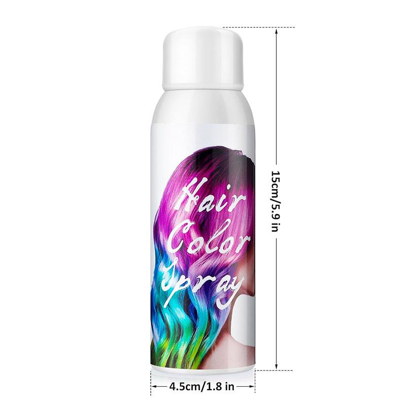 Hair Spray Temporary Hair Dye Spray for Crazy Hair Day Party 1-Day Wash Off Hair Color Spray-On 100ML - Haircare Gentle