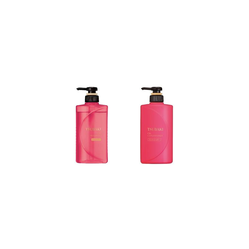 「Limite​​d Edition」TSUBAKI Oil Shampoo & Conditioner Pump Pair 490ml + 490ml