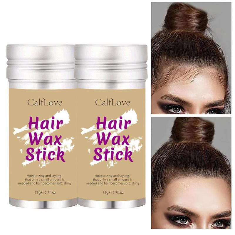 2PCS Hair Wax Stick for Flyaways and Frizz Control - Non-Greasy Styling Wax Stick for Hair Edge Control - Haircare, Gel