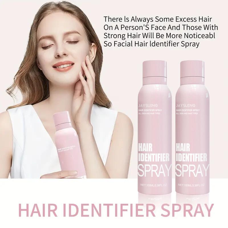 Hair Identifier Spray - Precision Facial Razor Set for Smooth Skin(100ml, aluminum can), Enhanced Visibility, and Skincare Absorption -Non- Comedogenic, Natural Ingredients Hair Removal Body Care