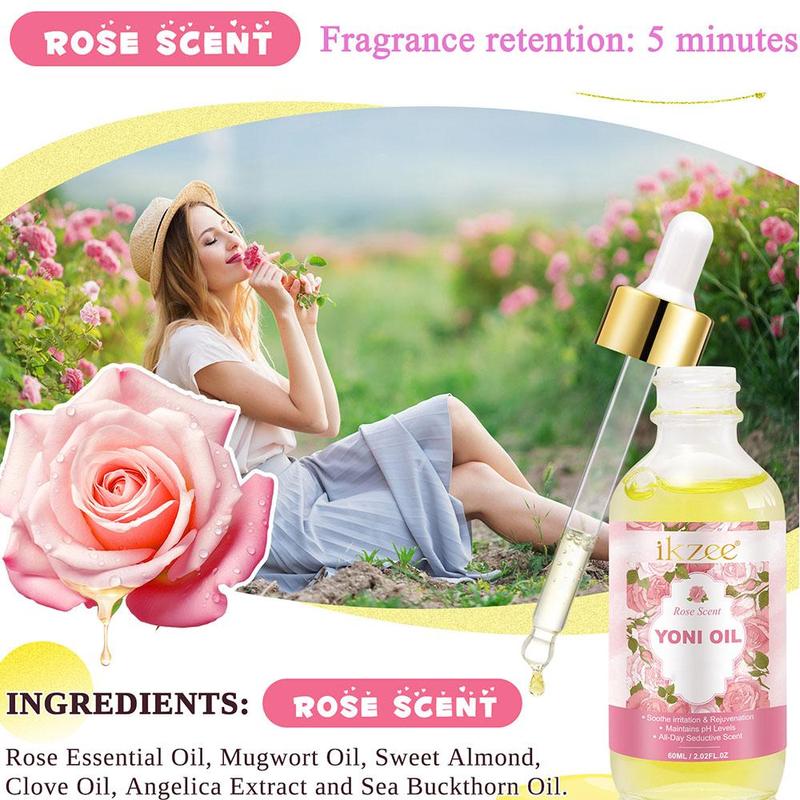 Rose & Strawberry Flavor Serum Oil & Soap Set, 3 Counts set Serum Oil & Soap & Foaming Net, Feminine Hygiene Product for Women & Men, Gender Neutral Hygiene Products, Christmas Gift