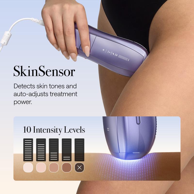 [Holiday Gift Set]Ulike Laser Hair Removal, Air 10 IPL Hair Removal Device with Ice Cooling, Dual Lights, Skin Sensor & SHR Mode for Women & Men, Long-Lasting & Salon-liked Hair Removal Nearly Painless Result at Home, Christmas Present