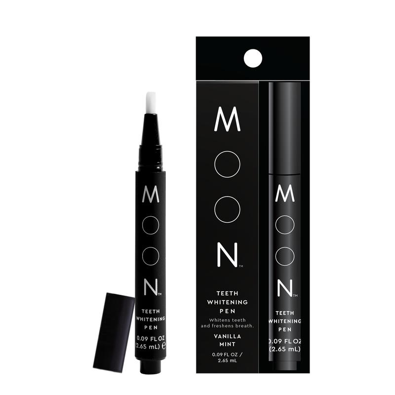 MOON Teeth Whitening Pen, Gentle on Sensitive Teeth, 30+ Uses, Vegan, Vanilla Mint Flavor, Brush Every Tooth White, On-The-Go Whitener for A Brighter Smile Oral Care