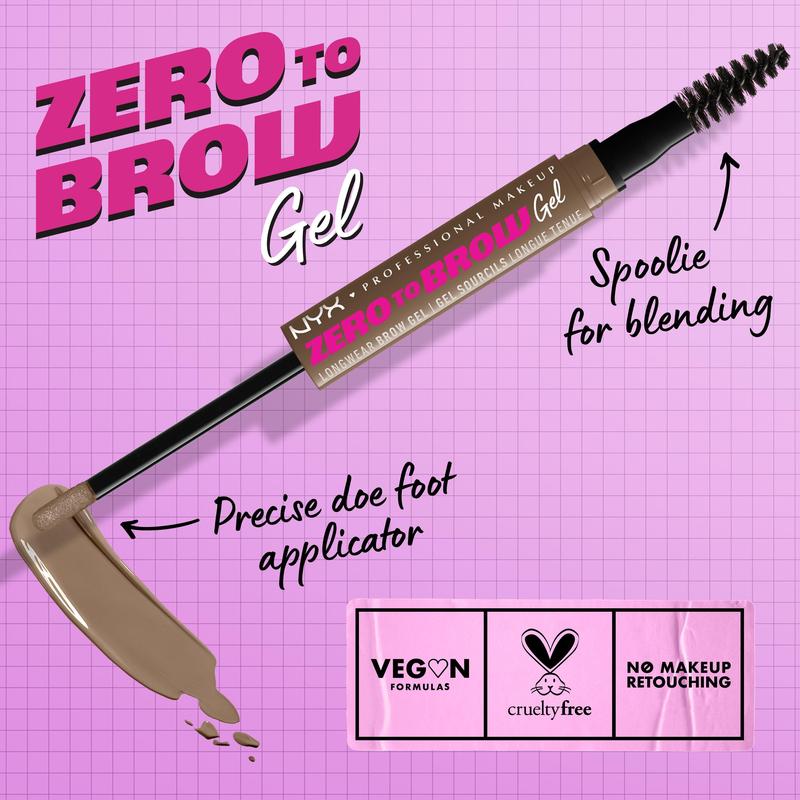 Zero To Brow Longwear Gel, NYX Professional Makeup