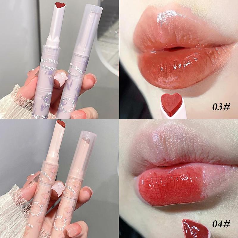 Gege Bear Long-wearing Moisturizing Lipstick for Summer Gift, 6 Counts set Plumping Makeup Lip Gloss, Long-lasting Mirror Lip Gloss for All Occasions Makeup, Daily Lip Gloss, Lip Tint, Skincare Products