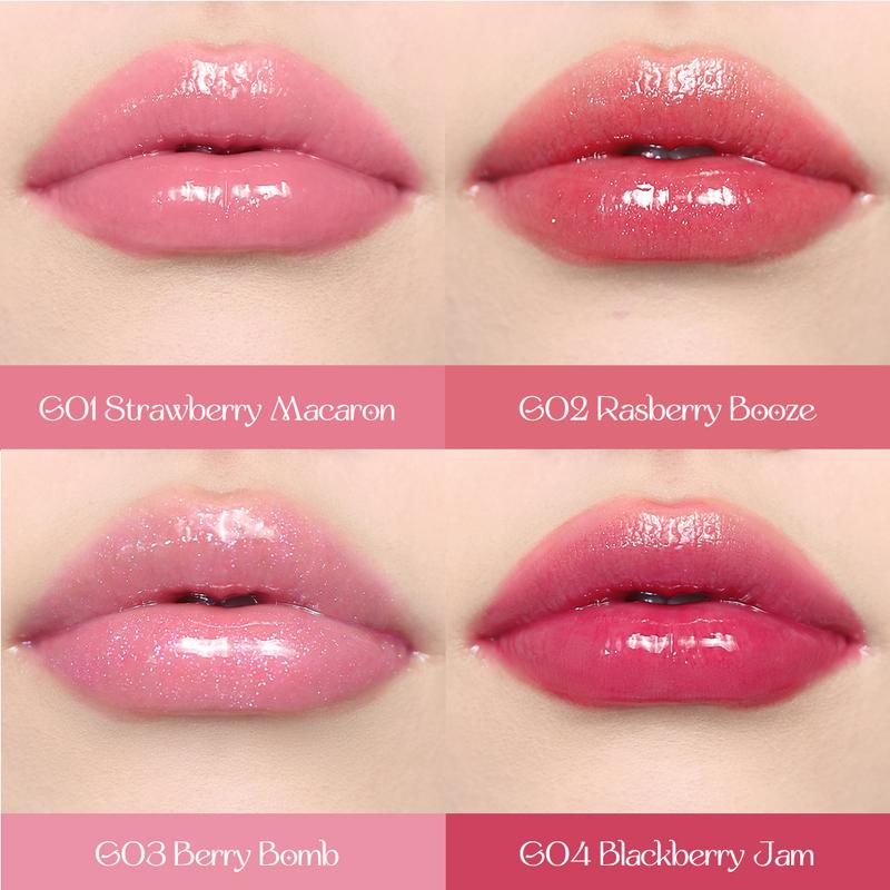 Flower Knows Violet Strawberry Rococo Collection Glowy Lip Gloss Lipstick flower knows Makeup Glossy Color Vintage