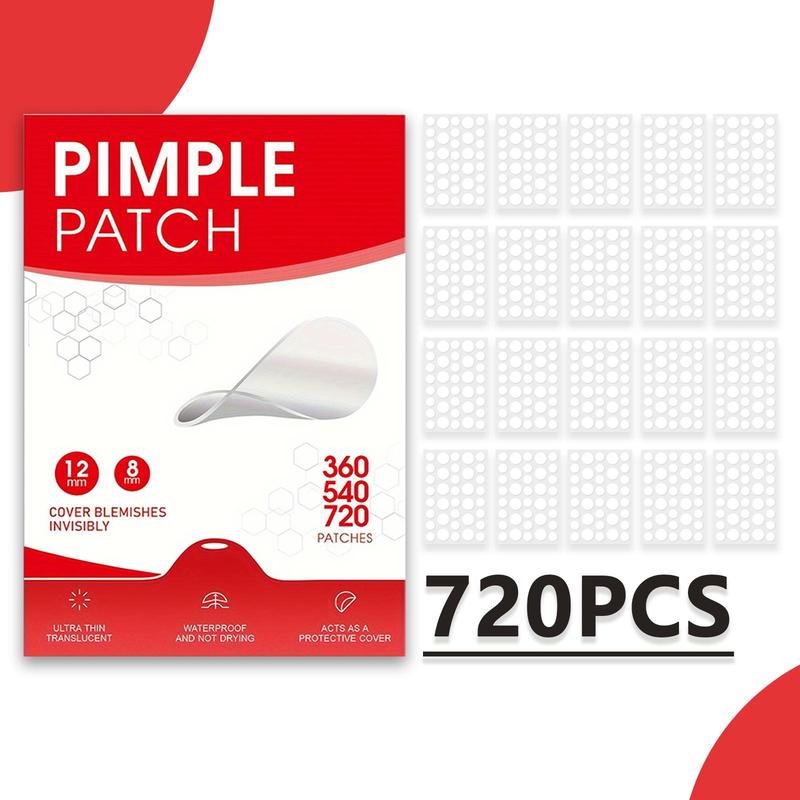 Pimple Cover Patch, Hydrocolloid Acne Cover Patches, Invisible Acne Patches, Facial Skin Care Products for Women & Men, Skincare Products