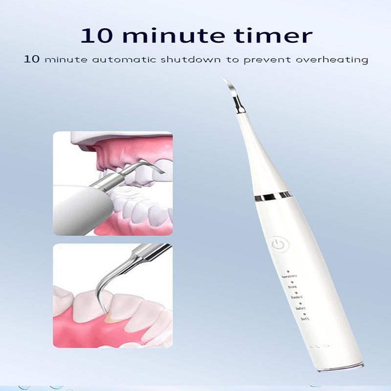 2 in 1 Electric Teeth Cleaner Kit, 1 Set Waterproof Electric Teeth Cleaner with Teeth Brush Heads & Oral Mirror, Rechargeable Toothbrush for Home & Travel, Christmas Gift