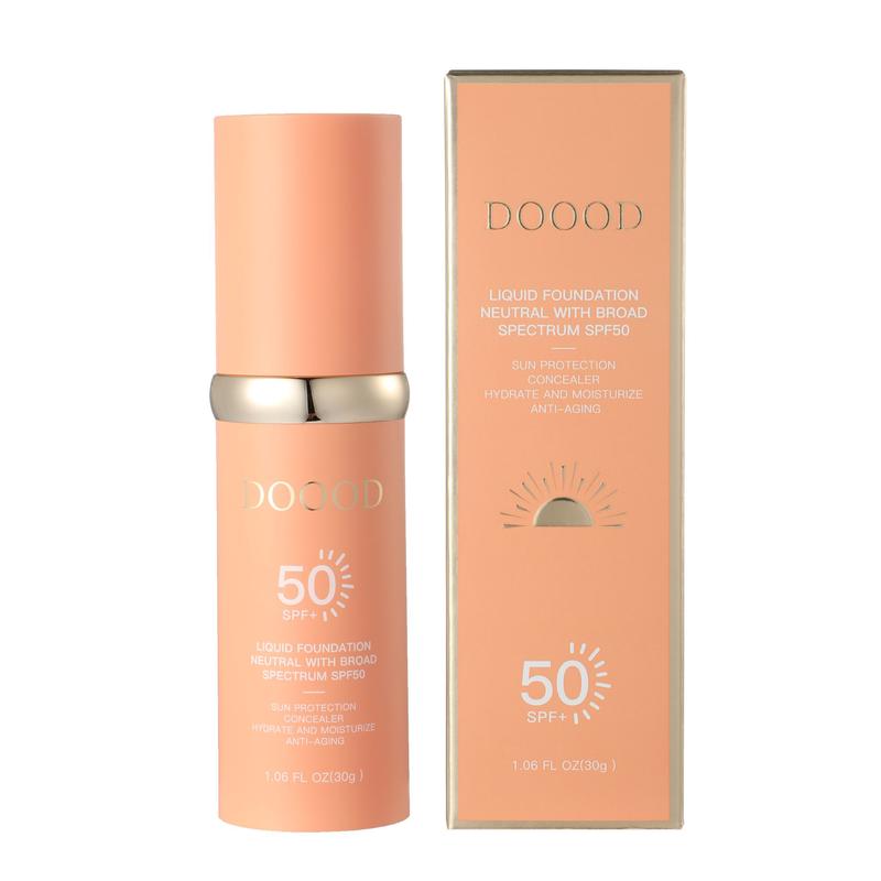 DOOOD 4-in-1 color-changing liquid foundation | Long-lasting and non-fading | Waterproof and moisturizing | Brightens skin tone and exudes youthful radiance Concealer Advanced makeup 30ml