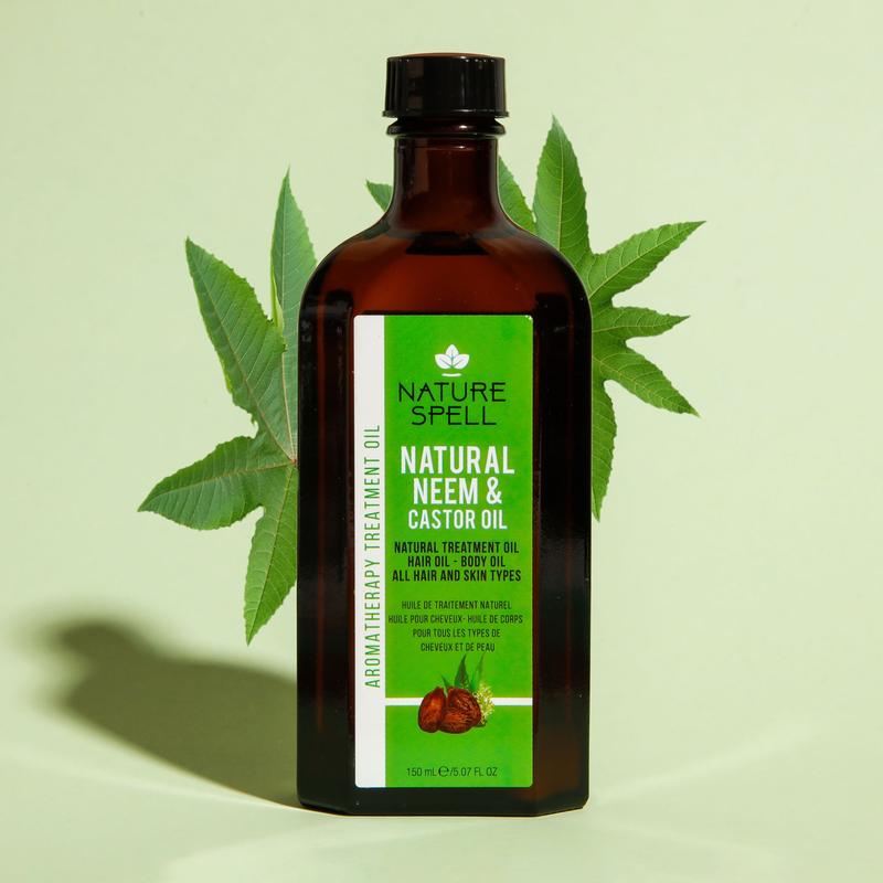 Nature Spell Neem & Castor Oil for Hair & Skin 5.07 Fl Oz