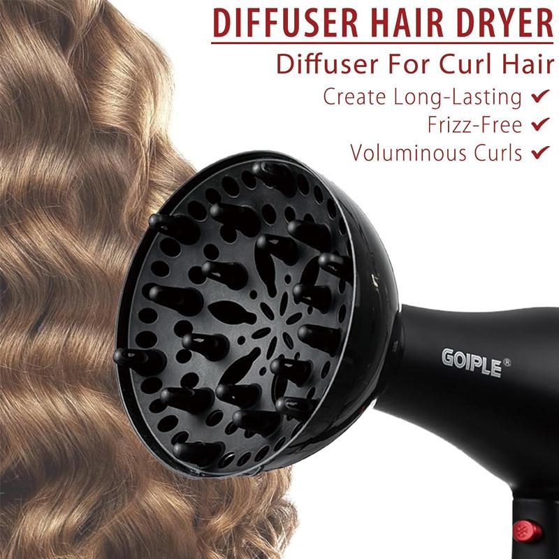 Hair Dryer Kit with Ionic Technology for Women and Men - Lightweight, Low Noise, and Perfect Blow Dry Results Every Time