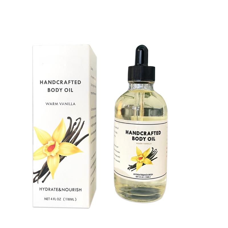 Handmade Vanilla Moisturizing Oil for Silky Soft Skin - Beauty and Personal Care