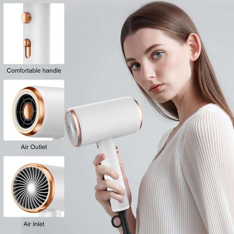 Heating & Cooling Hair Dryer Kit, 2 Speeds Powerful Hair Dryer with Comb and Hair Dryer Diffuser, Lightweight Hair Care Products Suitable for Straight and Curly Hair, Blow Dryer, Hair Style Hair Products, Christmas, Christmas Gift