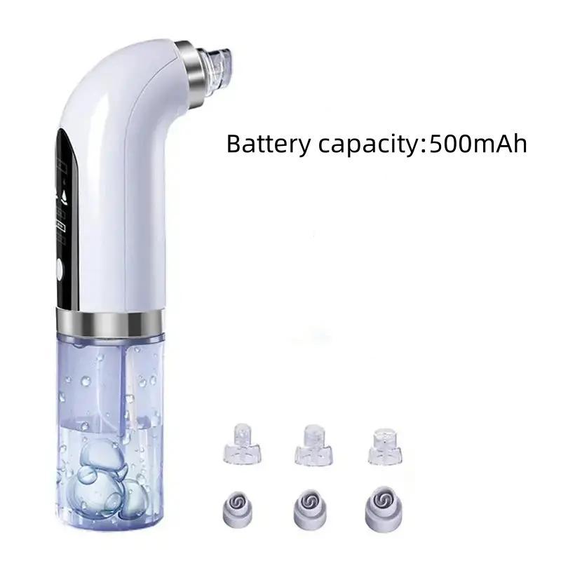 Facial Pore Vacuum Cleaner, 1 Count Comfort Facial Pore Vacuum Cleaner Handle with 6 Multi-function Replacement Heads, Hydrating Face Beauty Machine, Facial Cleansing Skincare Products