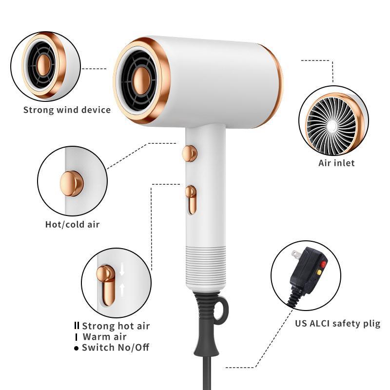 Heating & Cooling Hair Dryer Kit, 2 Speeds Powerful Hair Dryer with Comb and Hair Dryer Diffuser, Lightweight Hair Care Products Suitable for Straight and Curly Hair, Blow Dryer, Hair Style Hair Products, Christmas, Christmas Gift