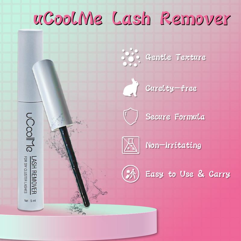 uCoolMe Born 3D New Arrival with Invisible Band Lash DIY Extension Kit | Natural Bottom Lash | Bond Seal and Remover | Upgrade Invisible Band | for Makeup Party Daily Life Eyelashes Cosmetic Lash Extensions Eyelash Extensions Thanksgiving gift