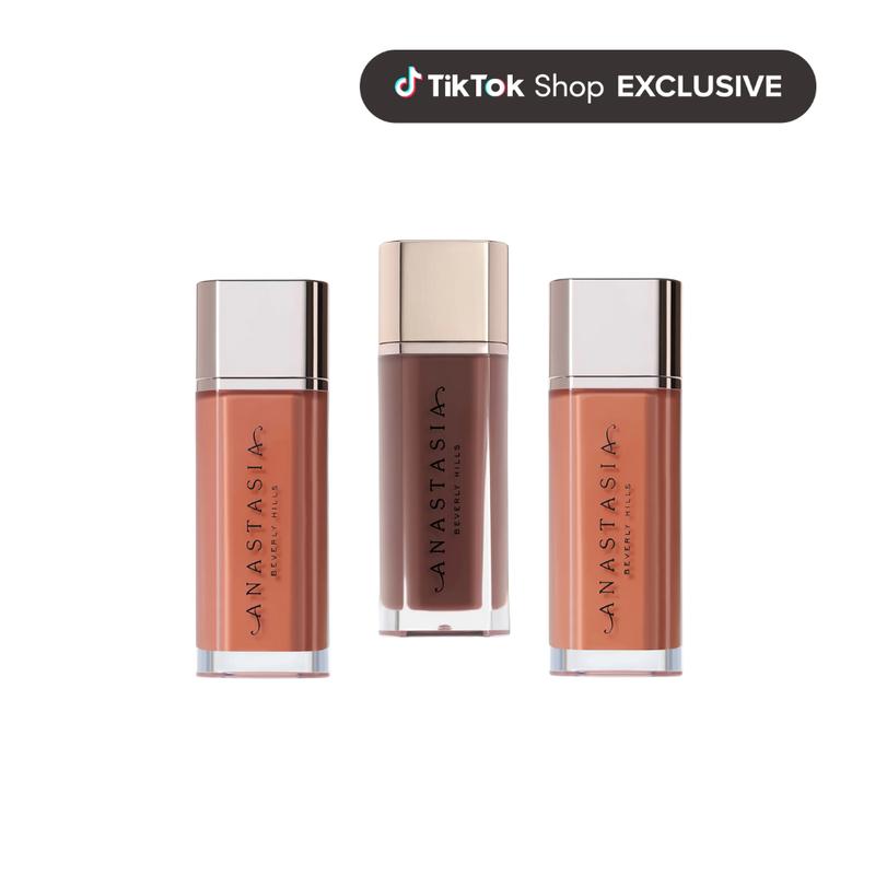 TikTok Shop Exclusive: Lip Velvet Trio - Winter Velvet Trio (Parchment, Peach Amber, Cool Brown)