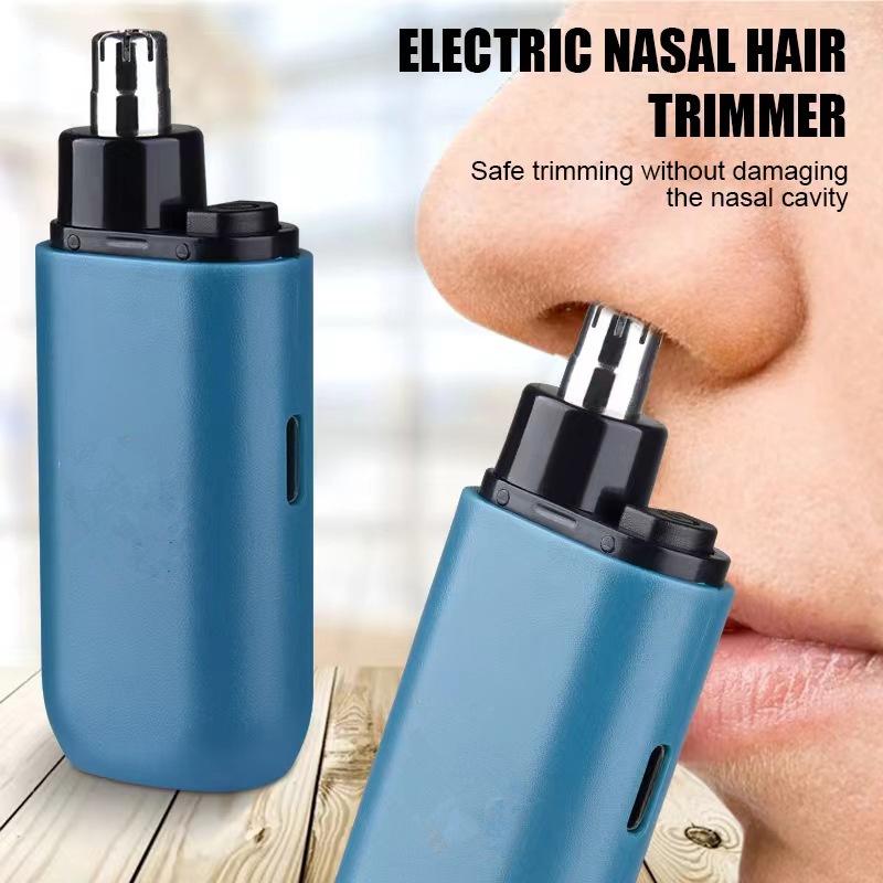 Nose Hair Trimmer USB Charging Dual-Edge Blades Electric Portable Men Mini Nose Hair Trimmer Face Care Kit Tools 7000 RPM Clipper Epilator Hair Removal