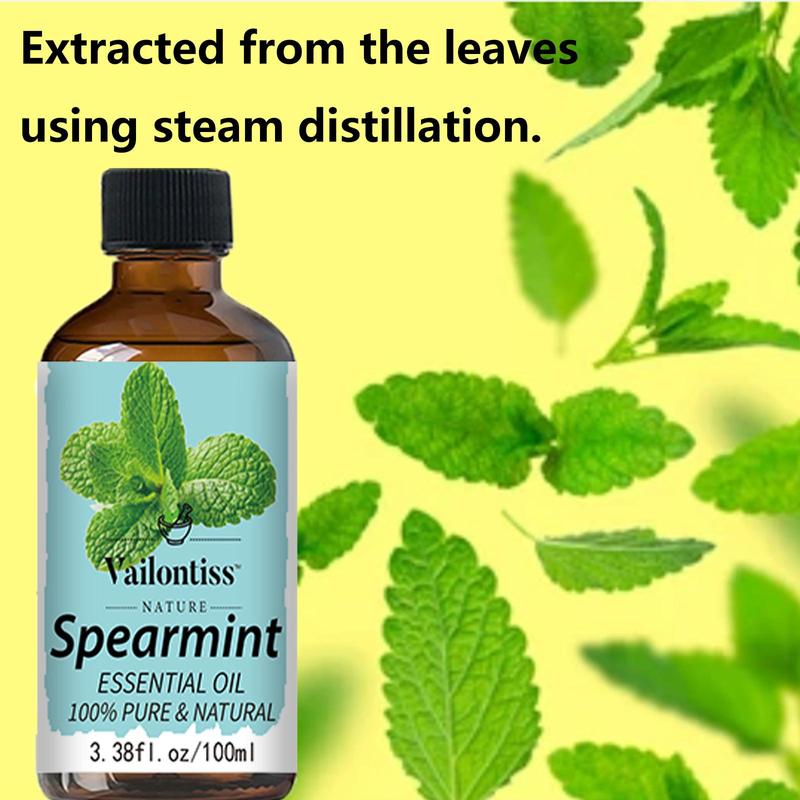 Spearmint Essential Oil, 1 Box Natural Essential Oil for Massage, Comfort Bath & Body Care Product for Home Use, Spa, Yoga, Massage, Bath