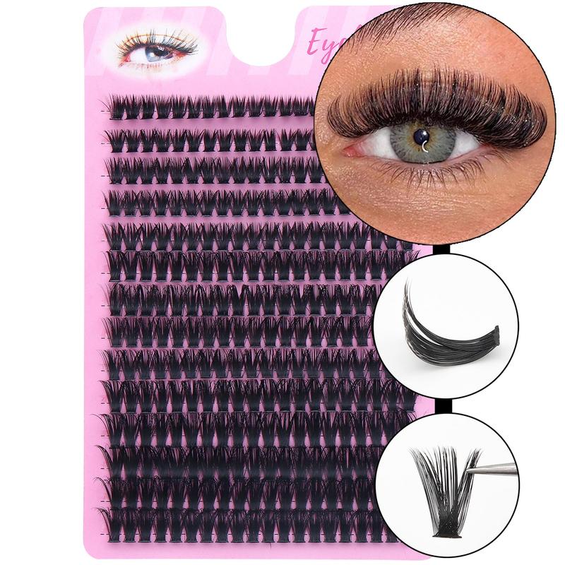 Mixed Length Individual False Eyelashes, 280pcs box Natural Eyelash Extensions, Reusable Eyelash Clusters for Women and Girls, Christmas Gift