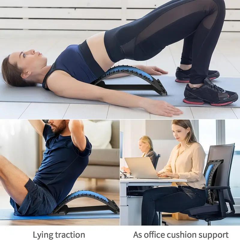 Comfort Back Stretcher, 3 Level Adjustable Lumbar Back Cracker Board, Back Cracking Device, Back Massager for Men and Women, Christmas Gift