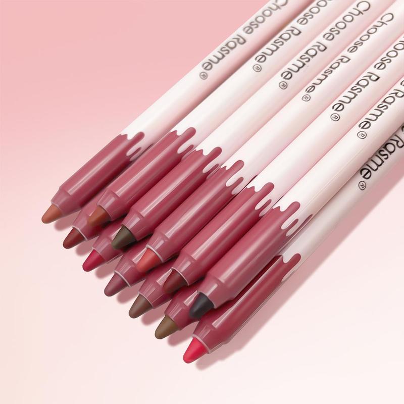 12 Colors Matte Lip Liner Set, 12pcs set Long Lasting Waterproof Lip Liner, Easy Coloring Lip Sticks, Suitable for All Occasions Lip Makeup, Girls and Women Makeup Accessories