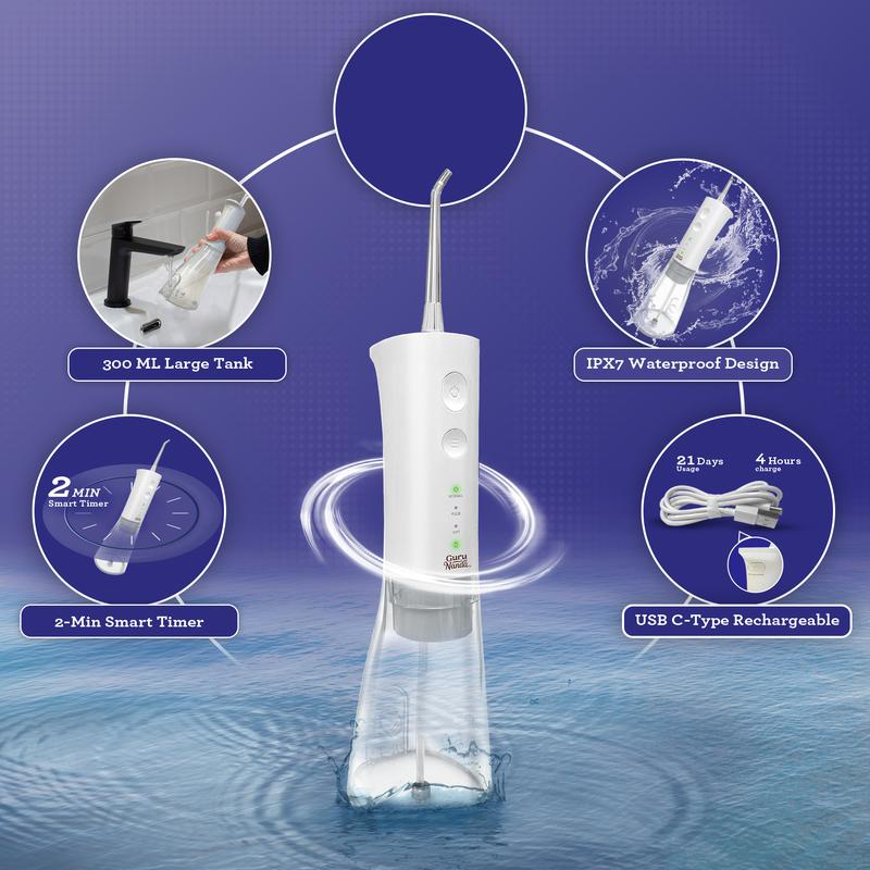 GuruNanda Advanced Dental Water Flosser 2.0 (300ml)